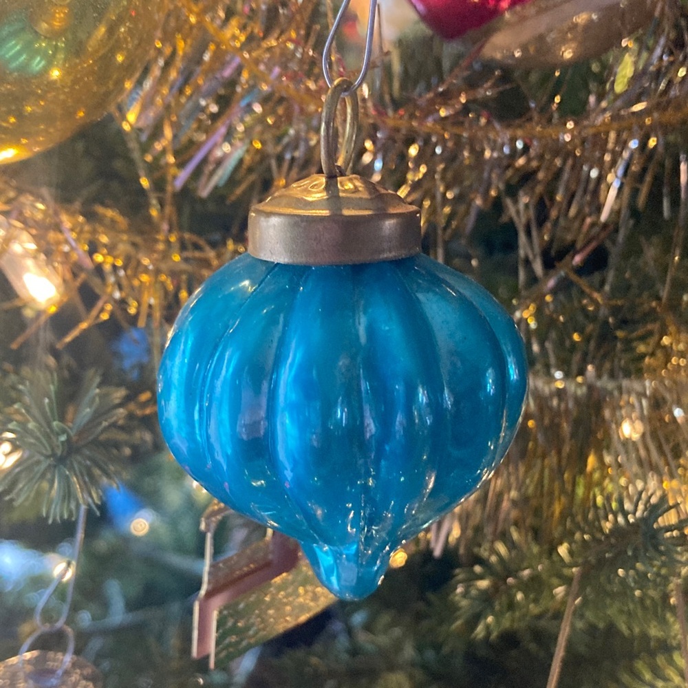 Antique German Kugel Christmas Ornament